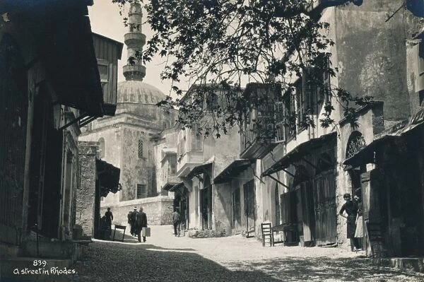 The Old Town of Rhodes, Greece, 1936