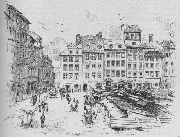 Framed Print : Old Town, Warsaw, 1902. Artist: Tring Pearce Framed Print : Old Town, Warsaw, 1902. Artist: Tring Pearce