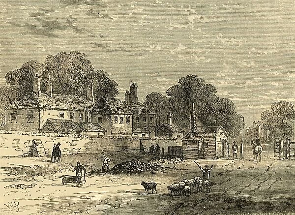 The Old Turnpike, Kensington, in 1820, (c1876). Creator: Unknown