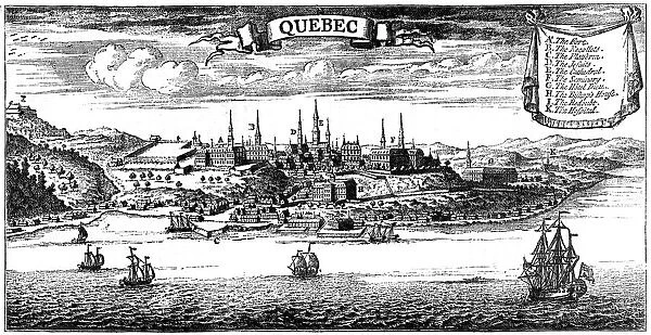Old view of Quebec, 1730 (c1880)