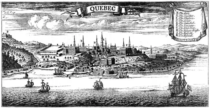 Framed Print : Old view of Quebec, 1730 (c1880) Framed Print : Old view of Quebec, 1730 (c1880)