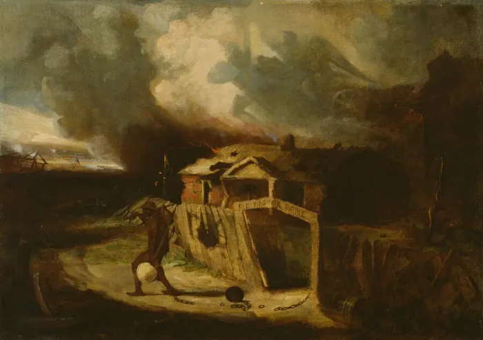 Framed Print : Old Virginia Home, 1864. Creator: David Gilmour Blythe Framed Print : Old Virginia Home, 1864. Creator: David Gilmour Blythe