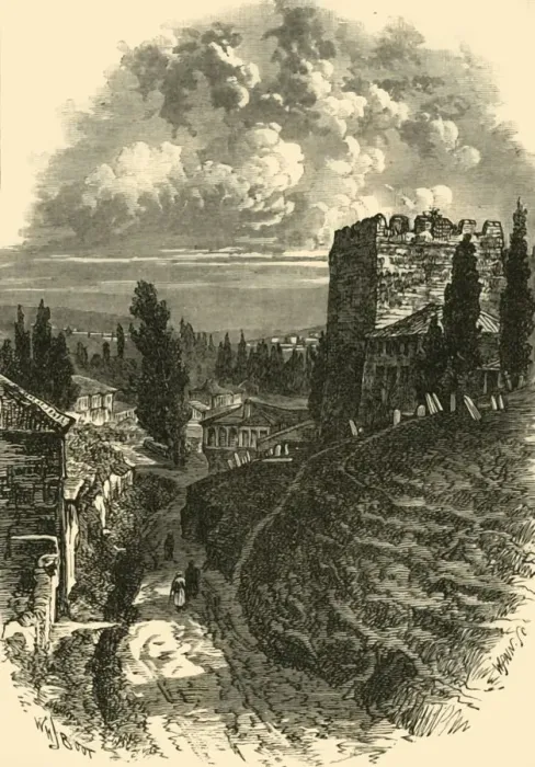 Framed Print : The Old Walls, Constantinople, (c4th century), 1890. Creator: Unknown Framed Print : The Old Walls, Constantinople, (c4th century), 1890. Creator: Unknown