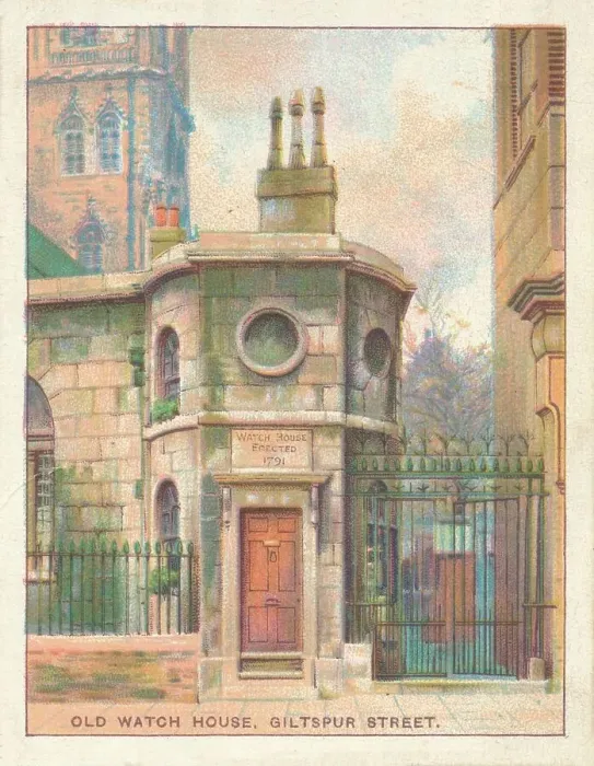 Framed Print : Old Watch House, Giltspur Street, 1929 Framed Print : Old Watch House, Giltspur Street, 1929