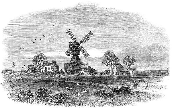 The Old Mill on Wimbledon-Common, lately removed, 1864. Creator: Mason Jackson