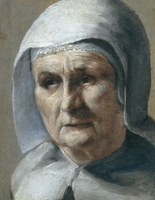 Framed Print : Old Woman, 1655-1667. Creator: Moses ter Borch Framed Print : Old Woman, 1655-1667. Creator: Moses ter Borch