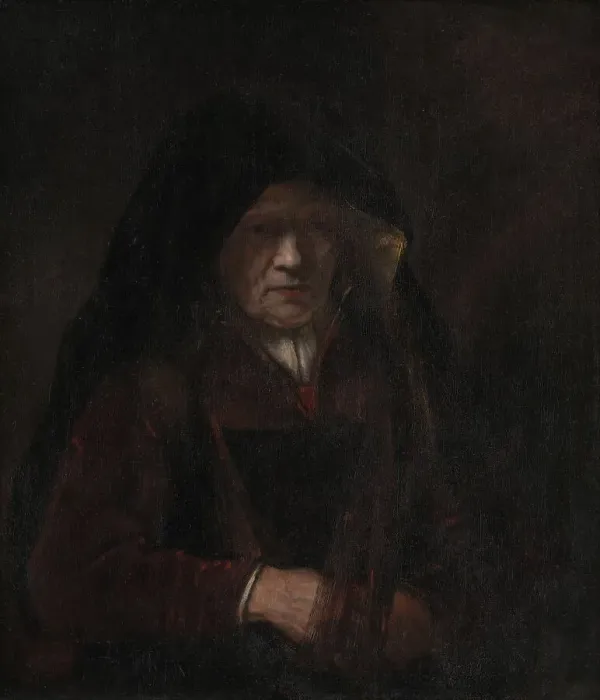 Framed Print : An Old Woman, 1655. Creator: Rembrandt Harmensz van Rijn