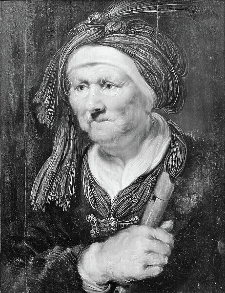 An old woman. Allegory of hearing, 1624-1670. Creator: Karel van Mander III