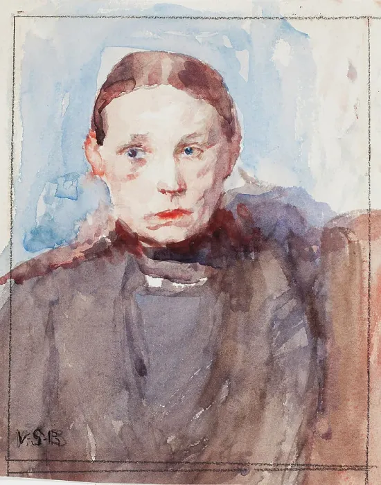 Framed Print : Old woman, Anna Richter, late 19th-early 20th century. Creator: Venny Soldan-Brofeldt Framed Print : Old woman, Anna Richter, late 19th-early 20th century. Creator: Venny Soldan-Brofeldt