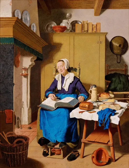 Framed Print : Old Woman. Artist: Liotard, Jean-Etienne (1702-1789) Framed Print : Old Woman. Artist: Liotard, Jean-Etienne (1702-1789)