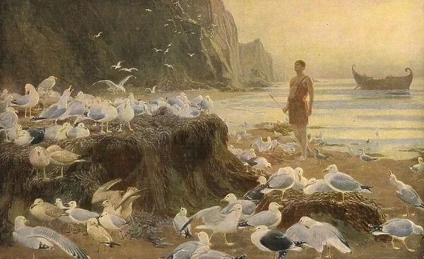 An Old World Wanderer, 1887, (c1930). Creator: Briton Riviere