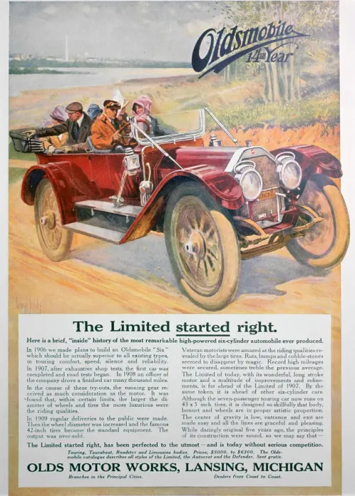 Framed Print : Oldsmobile car advert, 1911 Framed Print : Oldsmobile car advert, 1911