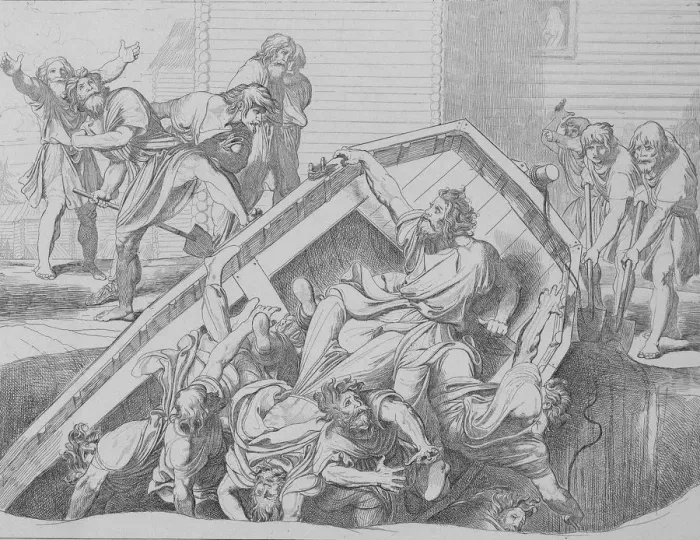 Framed Print : Olgas avenge to the Drevlians, 1832 Framed Print : Olgas avenge to the Drevlians, 1832