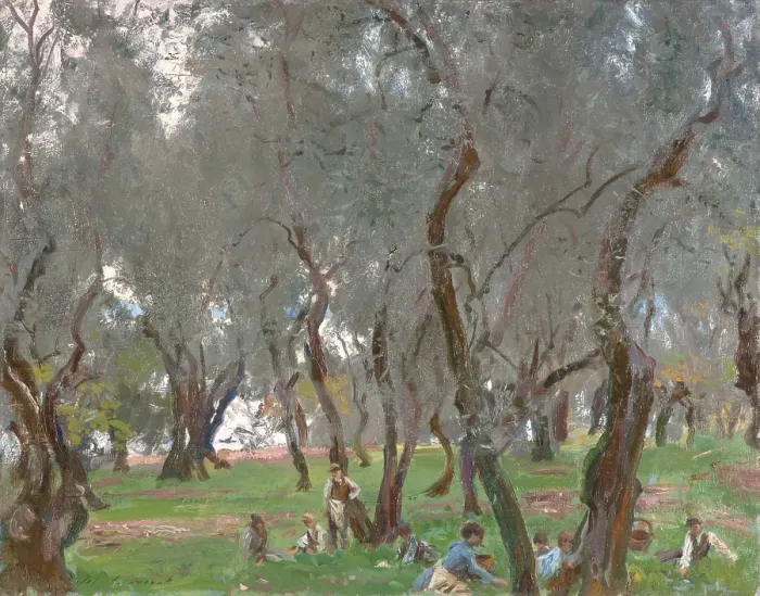 Framed Print : The Olive Grove, about 1910. Creator: John Singer Sargent Framed Print : The Olive Grove, about 1910. Creator: John Singer Sargent