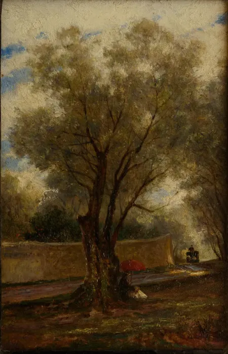 Framed Print : Olive Trees at Menton, 1881 Framed Print : Olive Trees at Menton, 1881