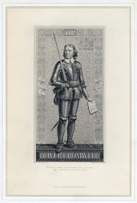 Framed Print : Oliver Cromwell (1599-1658), 19th century. Artist: JJ Crew Framed Print : Oliver Cromwell (1599-1658), 19th century. Artist: JJ Crew