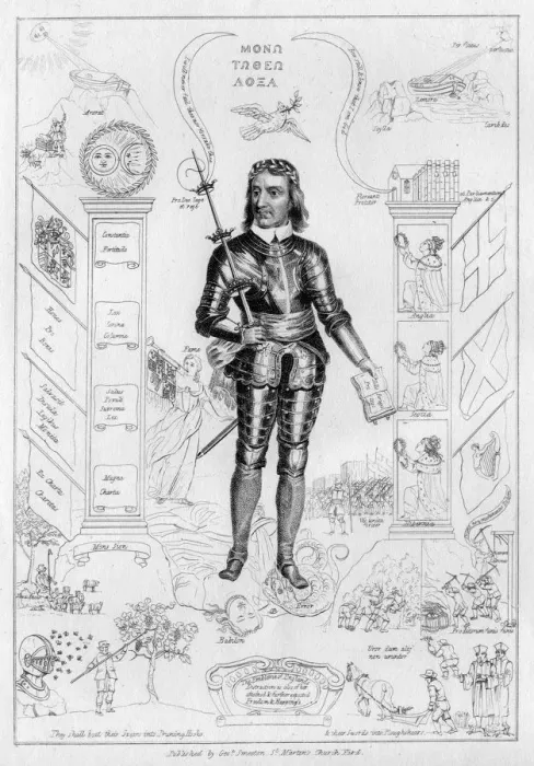 Framed Print : Oliver Cromwell as Christ, c1650s(?) Framed Print : Oliver Cromwell as Christ, c1650s(?)