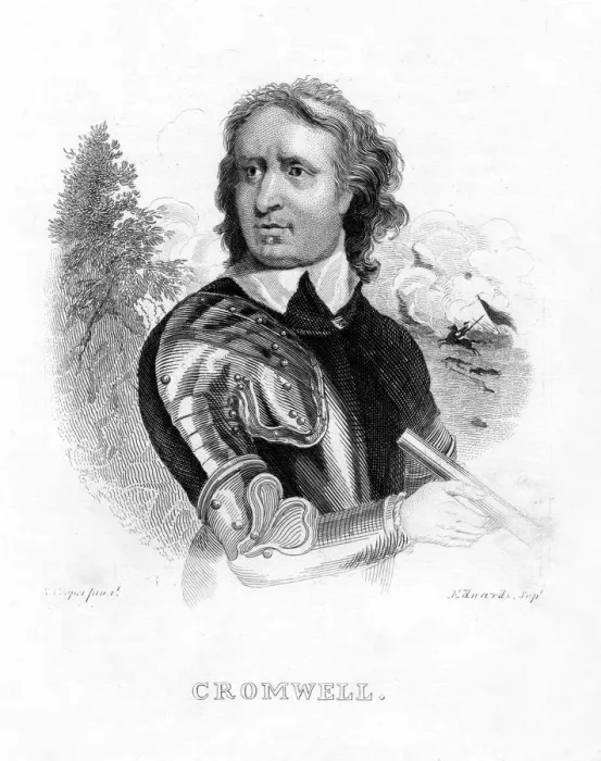 Framed Print : Oliver Cromwell, English military leader and politician, 19th century. Artist: Edwards Framed Print : Oliver Cromwell, English military leader and politician, 19th century. Artist: Edwards