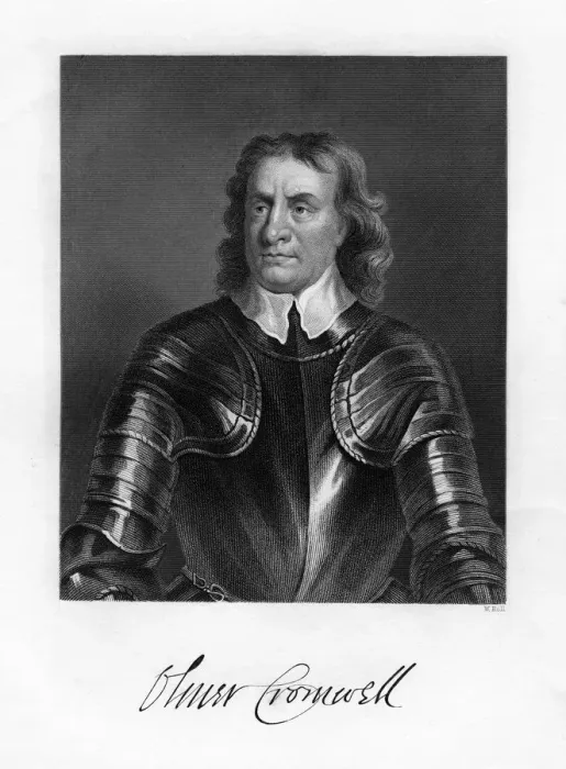 Framed Print : Oliver Cromwell, English soldier and statesman, 19th century. Artist: W Holl Framed Print : Oliver Cromwell, English soldier and statesman, 19th century. Artist: W Holl