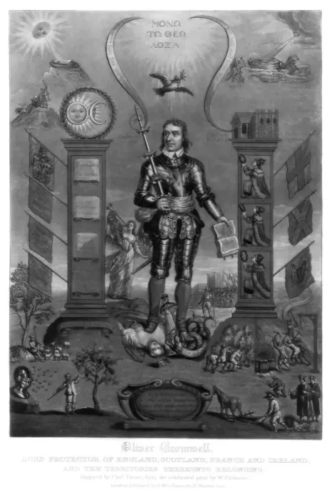 Framed Print : Oliver Cromwell, English soldier and statesman, (1816). Artist: Charles Turner Framed Print : Oliver Cromwell, English soldier and statesman, (1816). Artist: Charles Turner