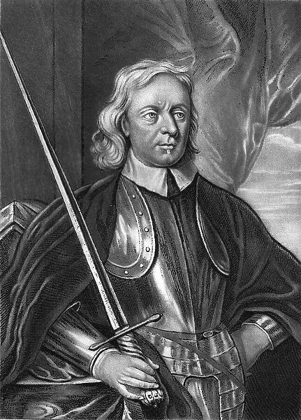 'Oliver Cromwell, Lord Protector; Obit 1658, 1813. Creator: Robert Dunkarton