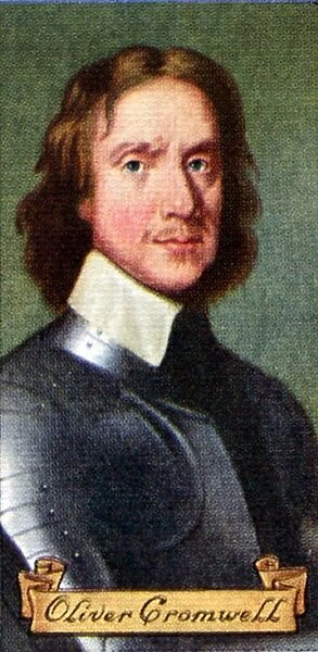 Oliver Cromwell, taken from a series of cigarette cards, 1935