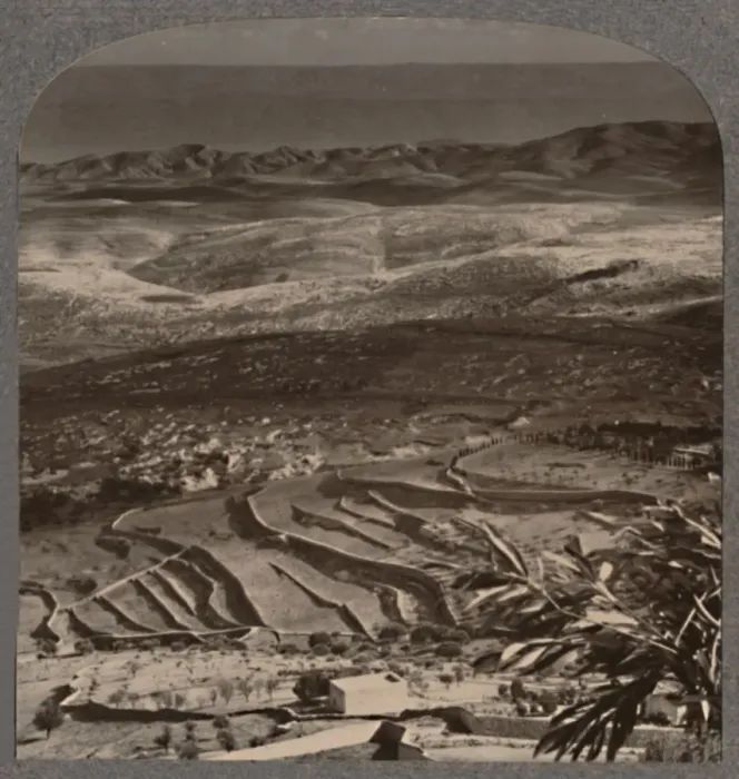 Framed Print : From Olivet to the Dead Sea, across 40 miles of waste, c1900 Framed Print : From Olivet to the Dead Sea, across 40 miles of waste, c1900