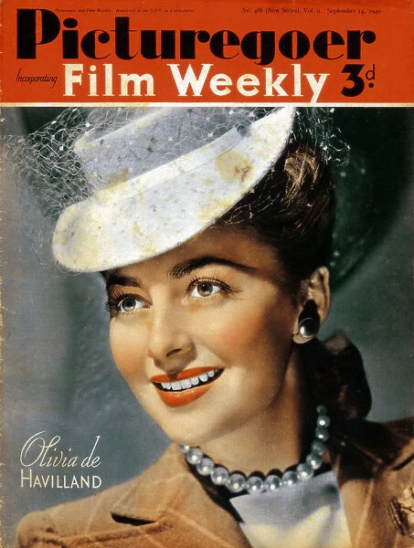 Olivia de Havilland (b1916), American actress, 1940