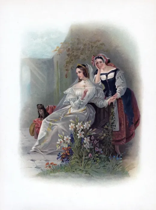 Framed Print : Olivia and Maria, 1891 Framed Print : Olivia and Maria, 1891