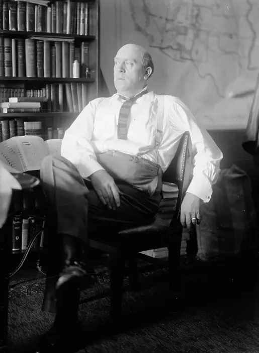 Framed Print : Ollie M. James, Rep. from Kentucky, at Desk, 1912. Creator: Harris & Ewing. Ollie M. James, Rep. from Kentucky, at Desk, 1912. Creator: Harris & Ewing