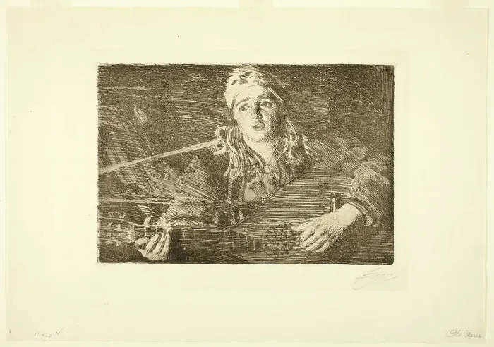 Framed Print : Ols Maria, 1919. Creator: Anders Leonard Zorn Framed Print : Ols Maria, 1919. Creator: Anders Leonard Zorn