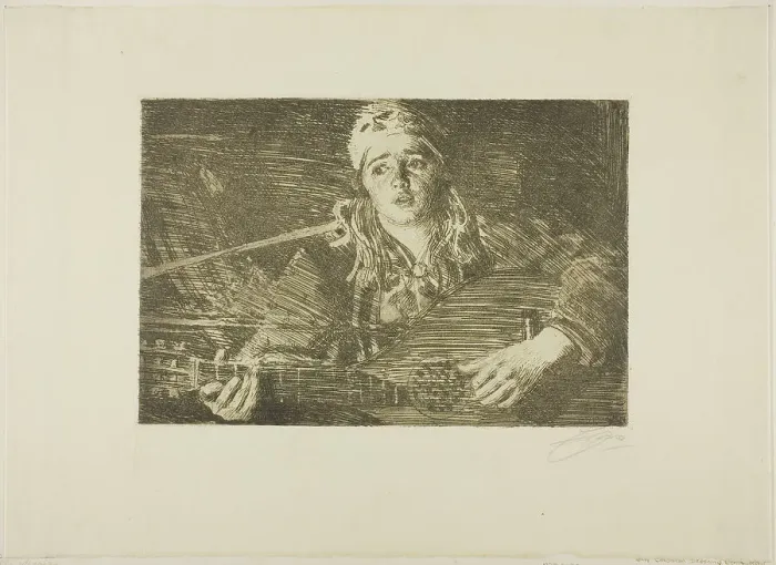 Framed Print : Ols Maria, 1919. Creator: Anders Leonard Zorn Framed Print : Ols Maria, 1919. Creator: Anders Leonard Zorn