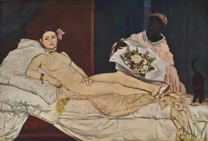 Framed Print : Olympia, 1863. Artist: Edouard Manet Framed Print : Olympia, 1863. Artist: Edouard Manet