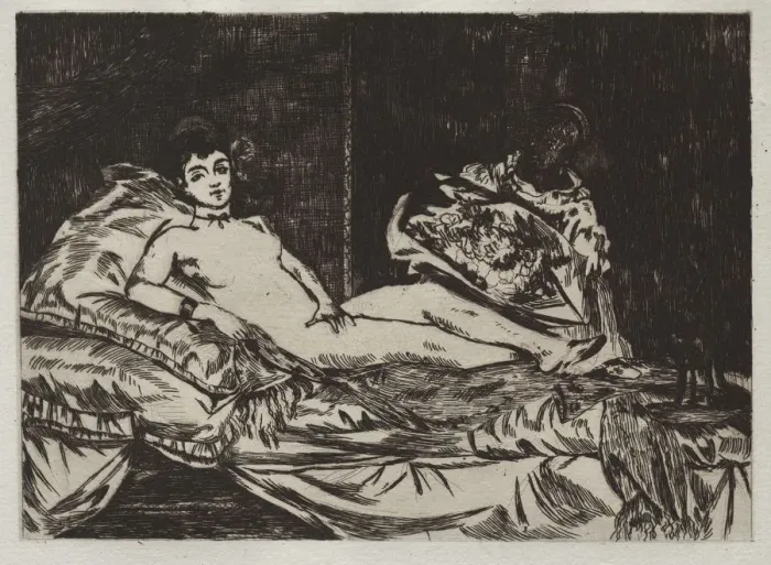 Framed Print : Olympia. Creator: Edouard Manet (French, 1832-1883) Framed Print : Olympia. Creator: Edouard Manet (French, 1832-1883)