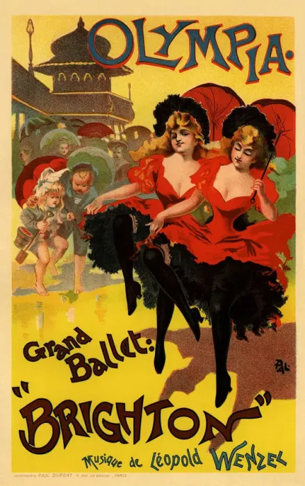 Framed Print : Olympia (Poster), c. 1900. Artist: Pal (Jean de Paleologue) (1855-1942) Framed Print : Olympia (Poster), c. 1900. Artist: Pal (Jean de Paleologue) (1855-1942)