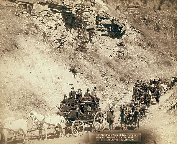 Omaha Board of Trade in Mountains near Deadwood, April 26, 1889, 1889. Creator: John C. H. Grabill