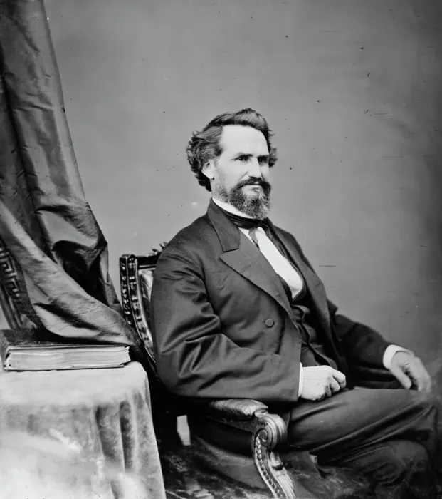 Framed Print : Omar Dwight Conger of Michigan, between 1860 and 1875. Creator: Unknown Framed Print : Omar Dwight Conger of Michigan, between 1860 and 1875. Creator: Unknown