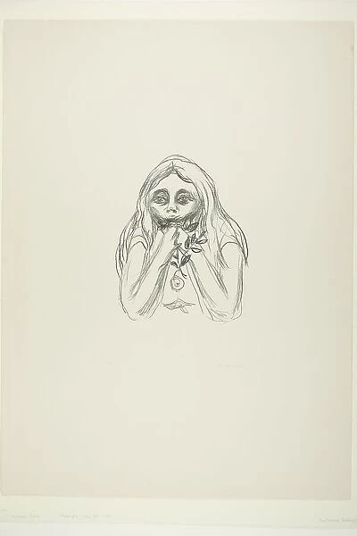 Omega's Eyes, 1908 / 09. Creator: Edvard Munch