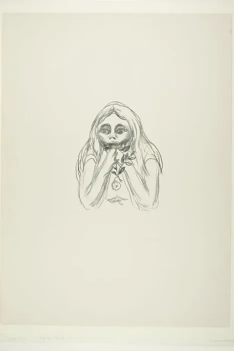 Framed Print : Omega's Eyes, 1908 / 09. Creator: Edvard Munch Framed Print : Omega's Eyes, 1908 / 09. Creator: Edvard Munch