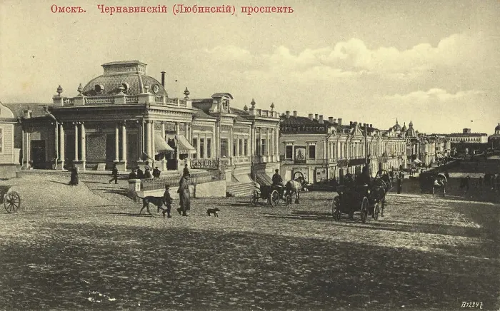 Framed Print : Omsk. Chernavinsky (Lubinsky) Avenue, 1904-1914. Creator: Unknown Framed Print : Omsk. Chernavinsky (Lubinsky) Avenue, 1904-1914. Creator: Unknown