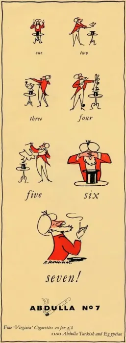 Framed Print : One, two, three, four, five, six, seven - Abdulla No7, 1947 Framed Print : One, two, three, four, five, six, seven - Abdulla No7, 1947