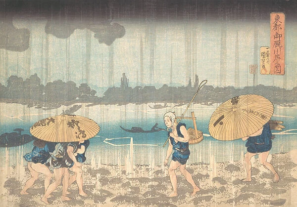 Onmayagashi in Edo, 1830-44. Creator: Utagawa Kuniyoshi