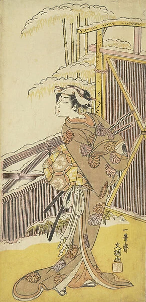 Onoe Kikugoro as Tonase, from Kanadehon Chushingura (Kanadehon Chushingura, Shosei Onoe Ki... 1773. Creator: Ippitsusai Buncho)