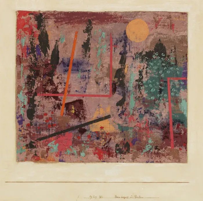 Framed Print : Onset of Garden Construction, 1929. Creator: Klee, Paul (1879-1940)