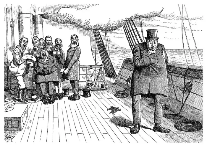 Framed Print : Oom-poleon Boer-naparte on Board the Highbury Castle, 1901 Framed Print : Oom-poleon Boer-naparte on Board the Highbury Castle, 1901