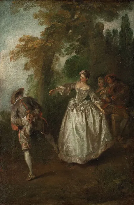 Framed Print : Open Air Dance, 1705-1743. Creator: Nicolas Lancret Framed Print : Open Air Dance, 1705-1743. Creator: Nicolas Lancret