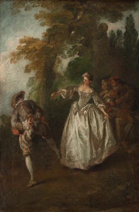 Framed Print : Open Air Dance, First half of the 18th century. Creator: Lancret, Nicolas (1690-1743) Framed Print : Open Air Dance, First half of the 18th century. Creator: Lancret, Nicolas (1690-1743)