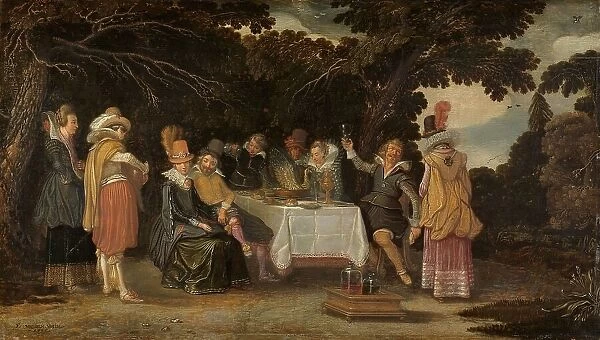 An open-air Party, 1615. Creator: Esaias van de Velde
