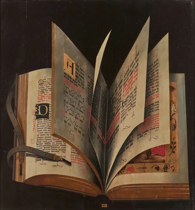 Framed Print : An open book, Mid of 16th cen Creator: Anonymous Framed Print : An open book, Mid of 16th cen Creator: Anonymous