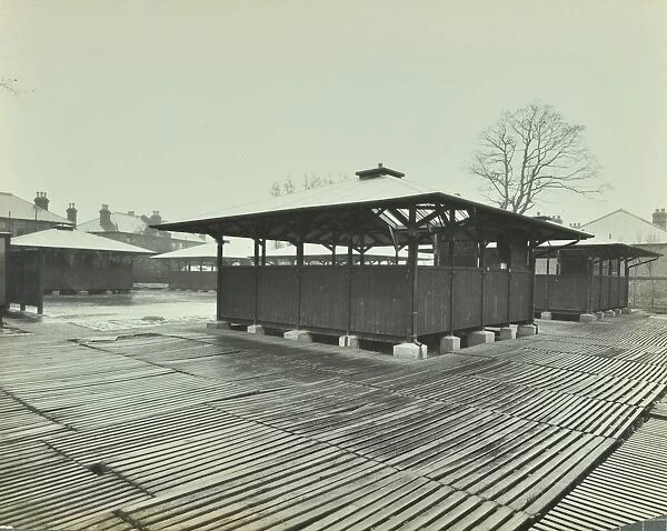 Open sided class sheds, Brent Knoll Open Air School, Forest Hill, London, 1928